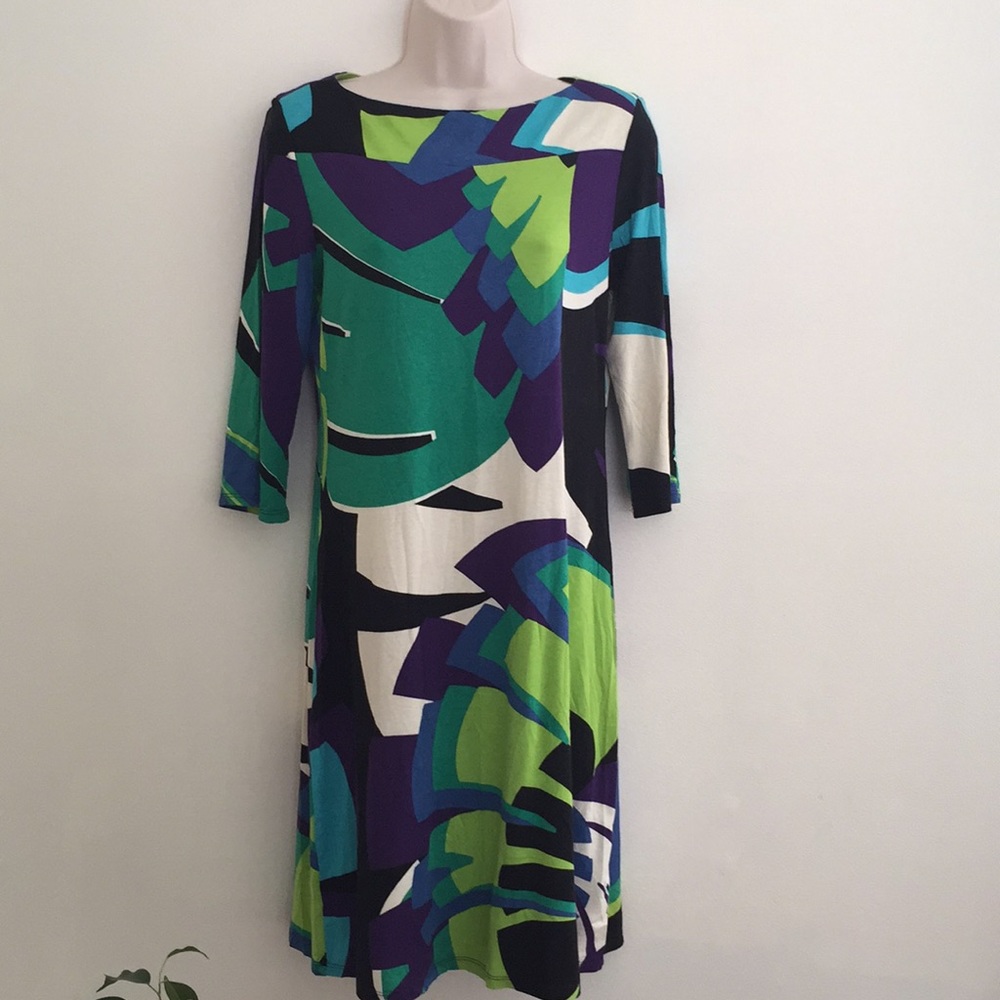 Wallis Vibrant Palm Print T-shirt Dress